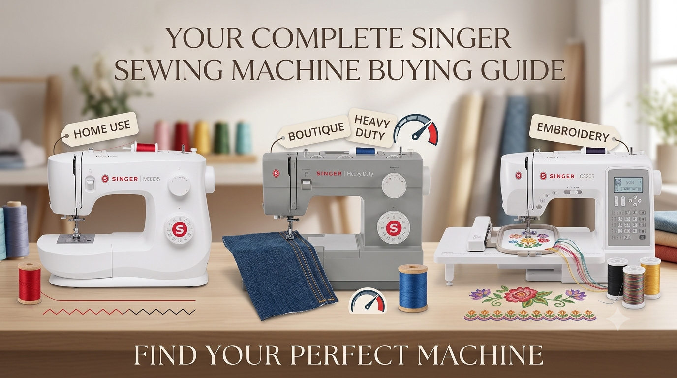 Best Singer Sewing Machines Buying Guide: From Home Use to Heavy Duty & Embroidery
